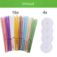 Afbeelding in Gallery-weergave laden, Inhoud oorkaarsenset VAIVE Oorkaarsstore Oorkaars set 16 stuks VAIVE Oorkaarsstore oorkaarsen, oorkaars, oorkaars bestellen, ear candle, ear candles, geuren oorkaarsen